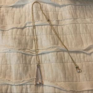 Kendra Scott Gold Necklace *missing one tiny stone*